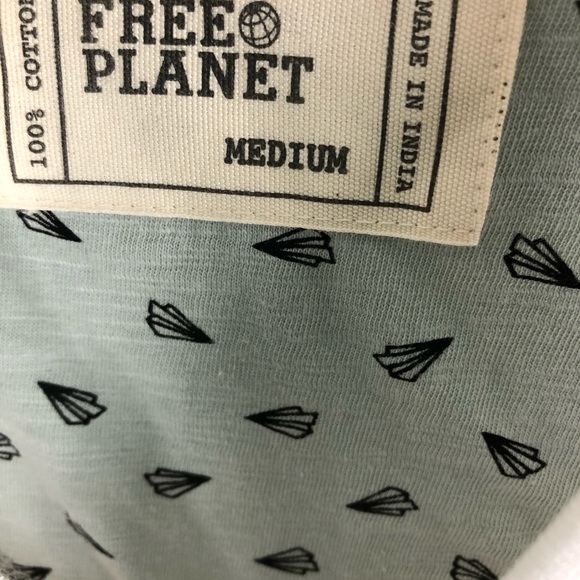 NWT. FREE PLANET MEN SHORT SLEEVES SHIRT SIZE M - Picture 4 of 5